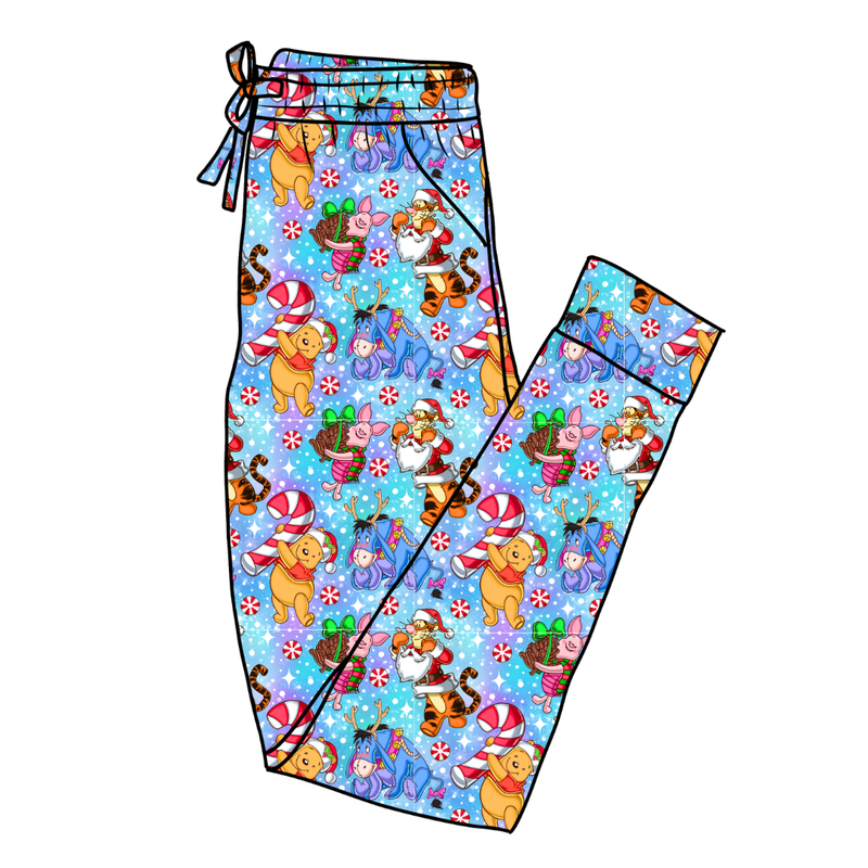 Holiday Hunny Daze Adult Joggers - Bamboo - Pre Order - Christmas Special