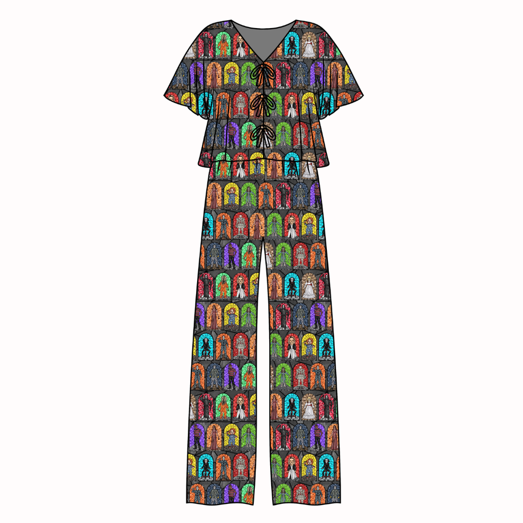 Broken Glass - Lollipop Women's Front Tie Set Bamboo - Pre Order