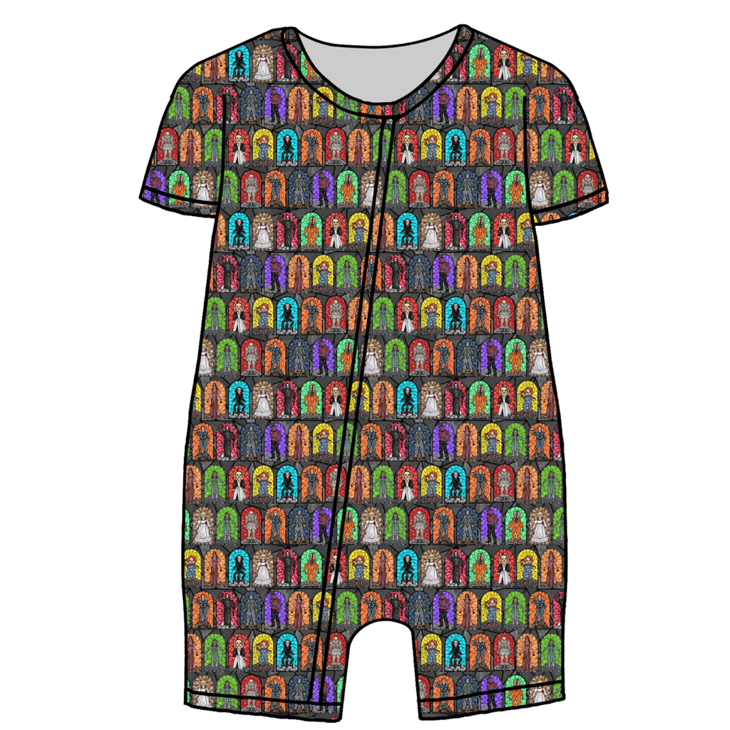 Broken Glass Bliss Short Sleeve Zippy Bamboo - PRE ORDER