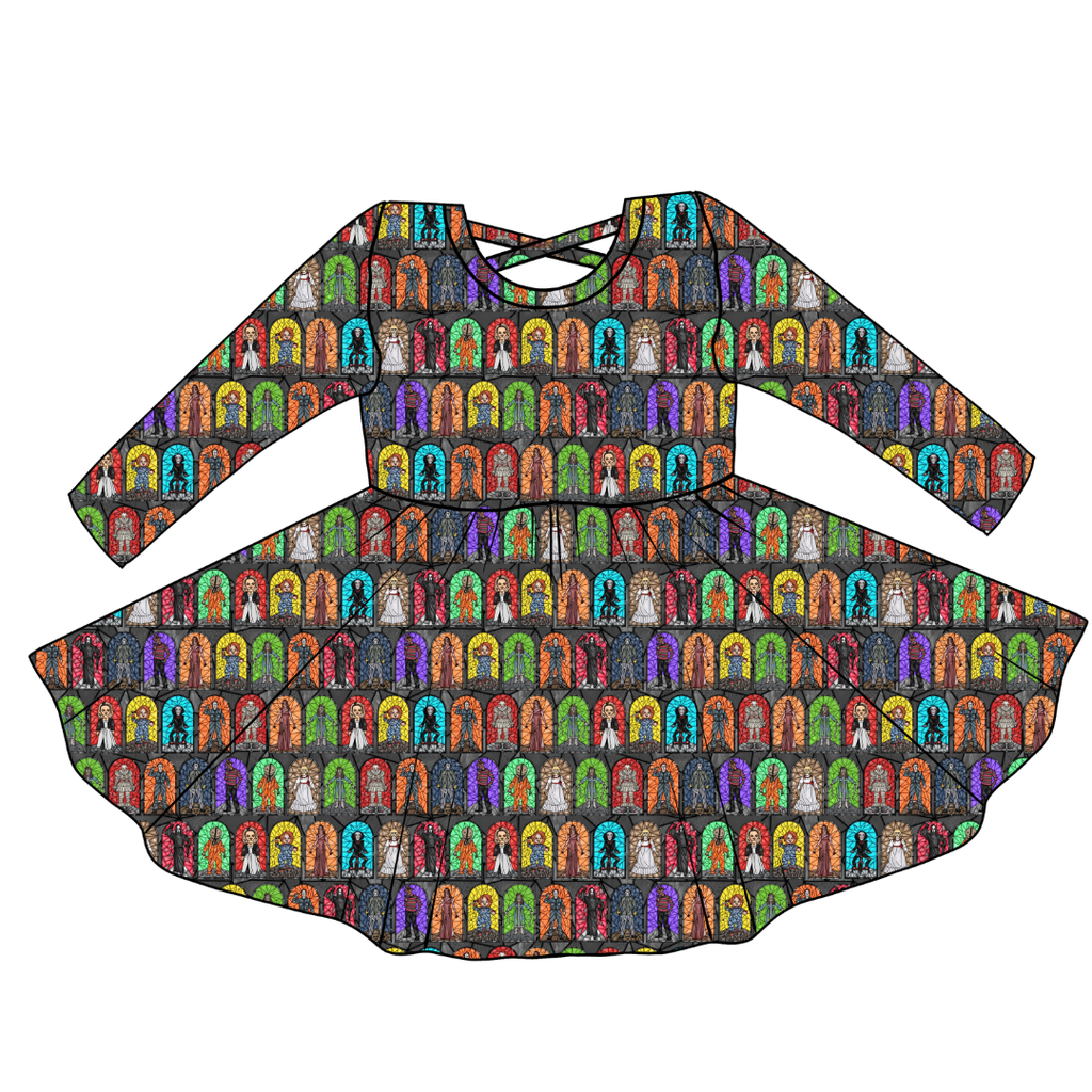 Broken Glass - Violet Cross Back Long Sleeve Knit - PRE ORDER