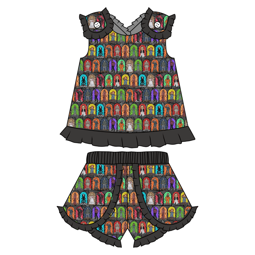 Broken Glass - Evie Tulip Short Set Knit - PRE ORDER