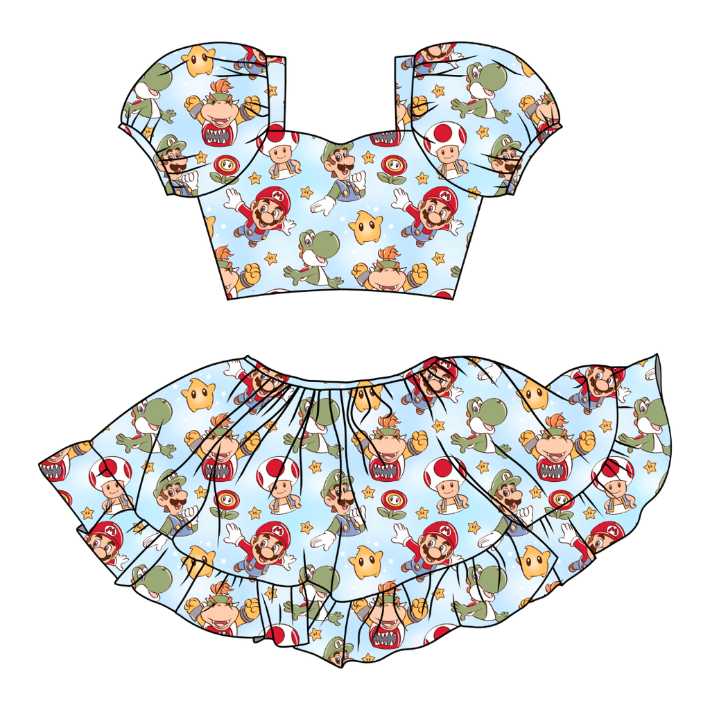 Dino Might - Starlet Skirt Set Knit - PRE ORDER
