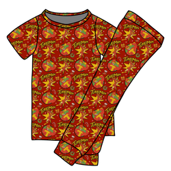 Turbo Cozy Short Sleeve Pajama Pants Set - Bamboo - Pre Order - Christmas Special