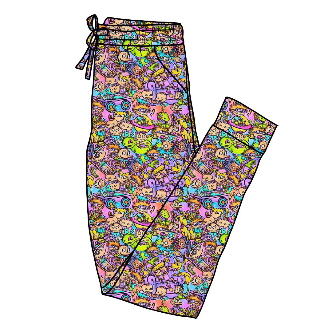 90's Playdate Daze Adult Bamboo Joggers - Pre Order