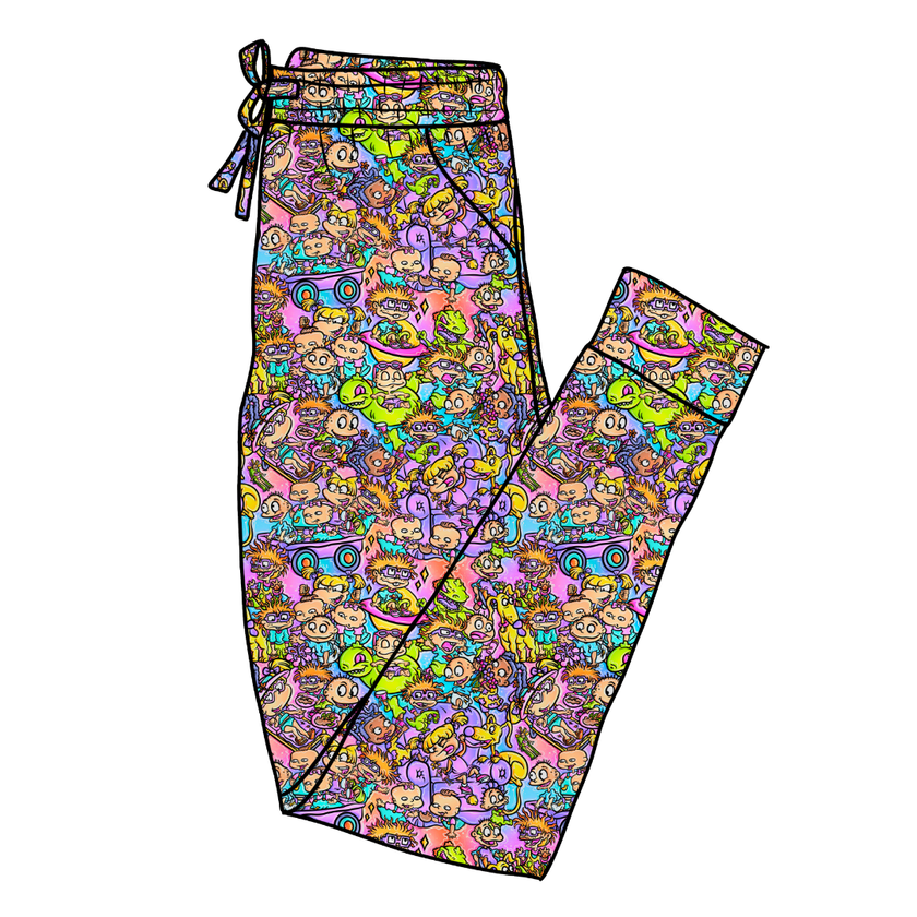 90's Playdate Daze Adult Bamboo Joggers - Pre Order