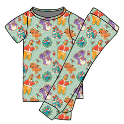 Christmas at the Big House Cozy Short Sleeve Pajama Pants Set - Bamboo - Pre Order - Christmas Special