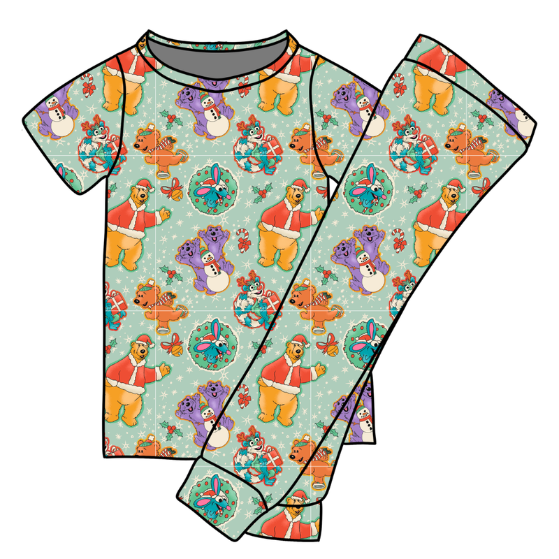 Christmas at the Big House Cozy Short Sleeve Pajama Pants Set - Knit - Pre Order - Christmas Special