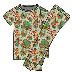 Christmas Mystery Cozy Short Sleeve Pajama Pants Set - Bamboo - Pre Order - Christmas Special
