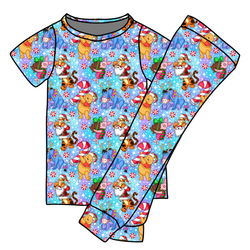 Holiday Hunny Cozy Short Sleeve Pajama Pants Set - Bamboo - Pre Order - Christmas Special