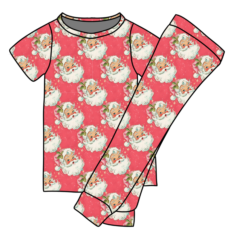 Jingle All the Way Cozy Short Sleeve Pajama Pants Set - Knit - Pre Order - Christmas Special