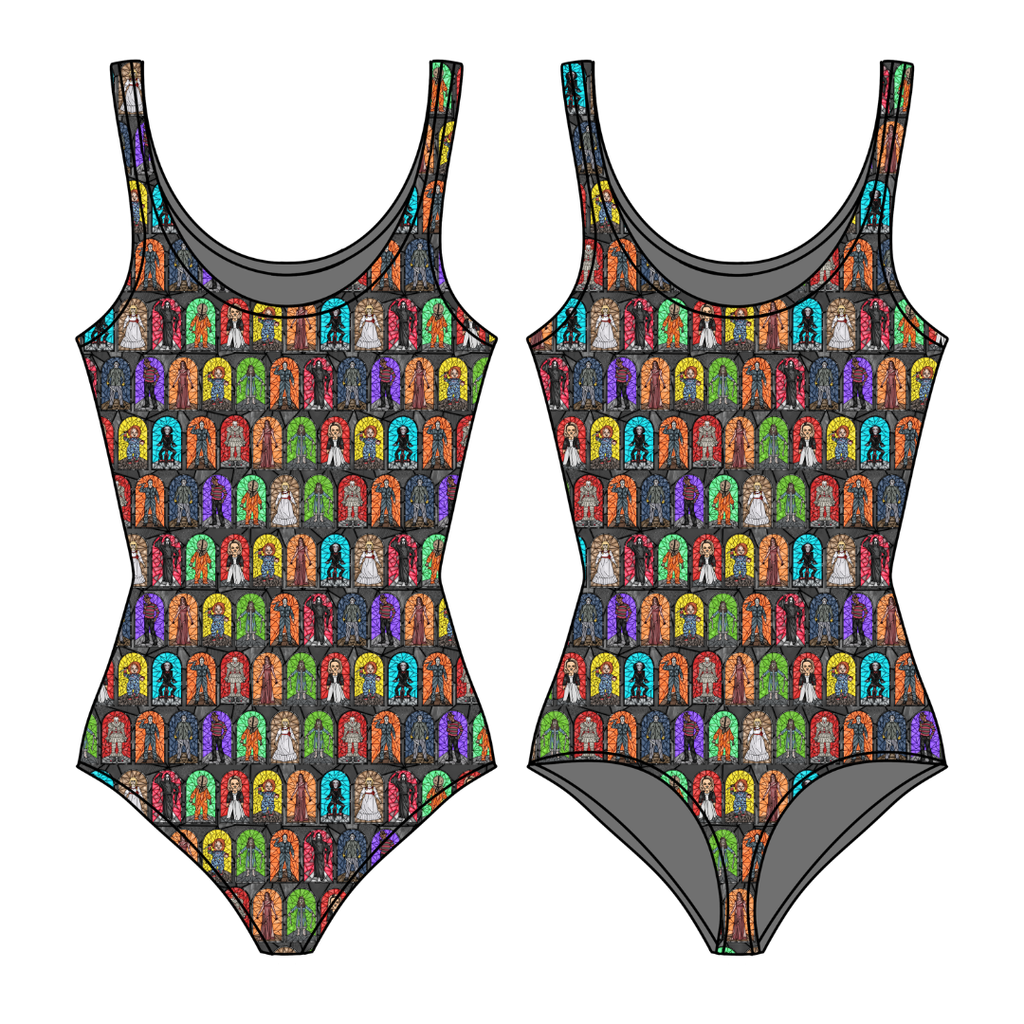 Broken Glass Sapphire Women's Bamboo Leotard - Pre Order