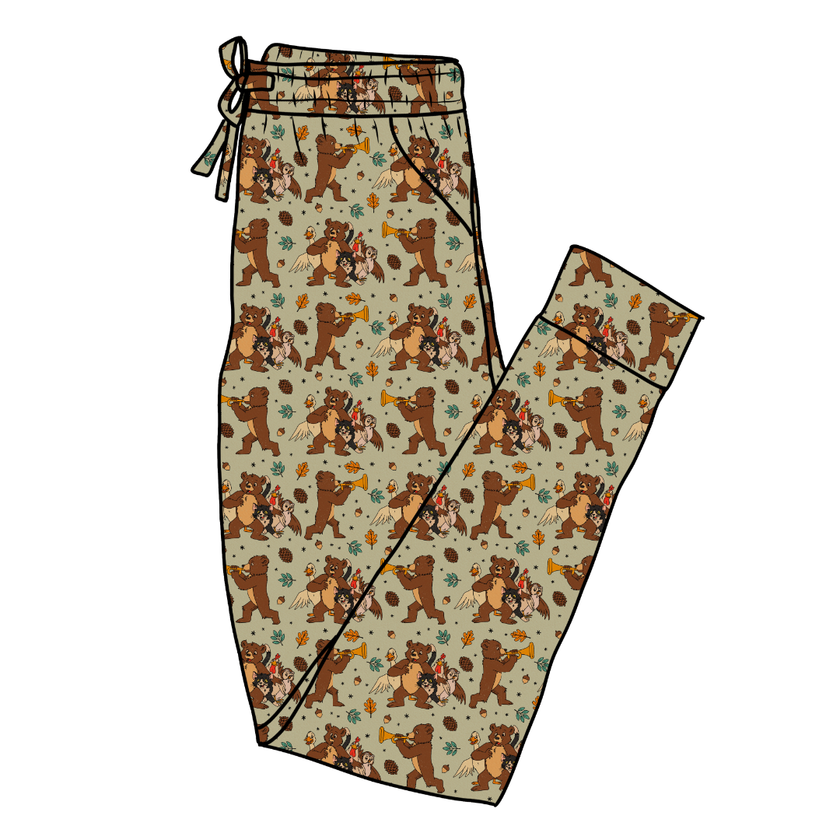 Woodland Melody Daze Adult Bamboo Joggers - Pre Order