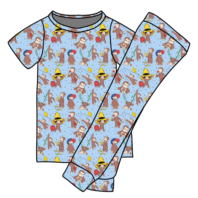 Curious Adventures Cozy Bamboo Short Sleeve Pants Set - PRE ORDER