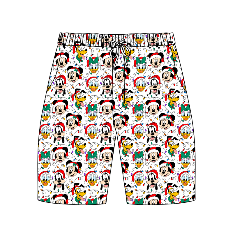Jolly Holiday Crew Chill Adult Extended Length Short - Bamboo - Pre Order - Christmas Special
