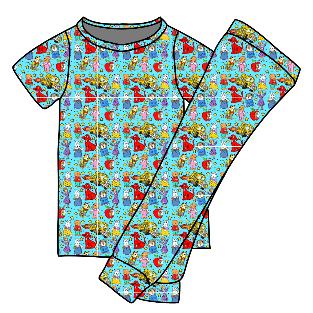 Growing Up Together Cozy Bamboo Short Sleeve Pants Set - PRE ORDER