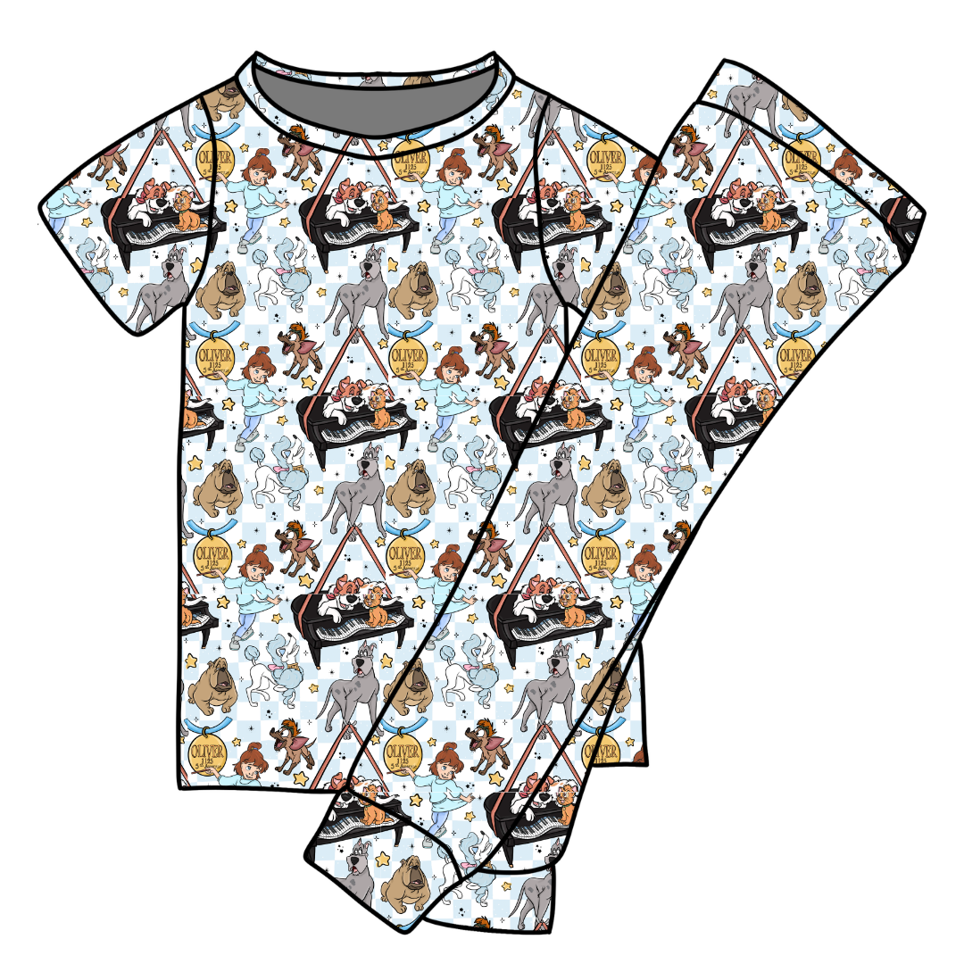 Big City Besties Cozy Bamboo Short Sleeve Pants Set - PRE ORDER
