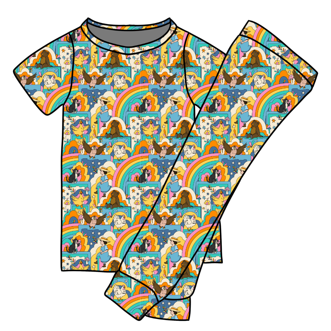 Painted Skys Cozy Bamboo Short Sleeve Pants Set - PRE ORDER