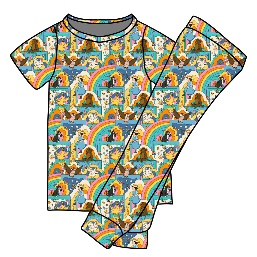 Painted Skys Cozy Bamboo Short Sleeve Pants Set - PRE ORDER