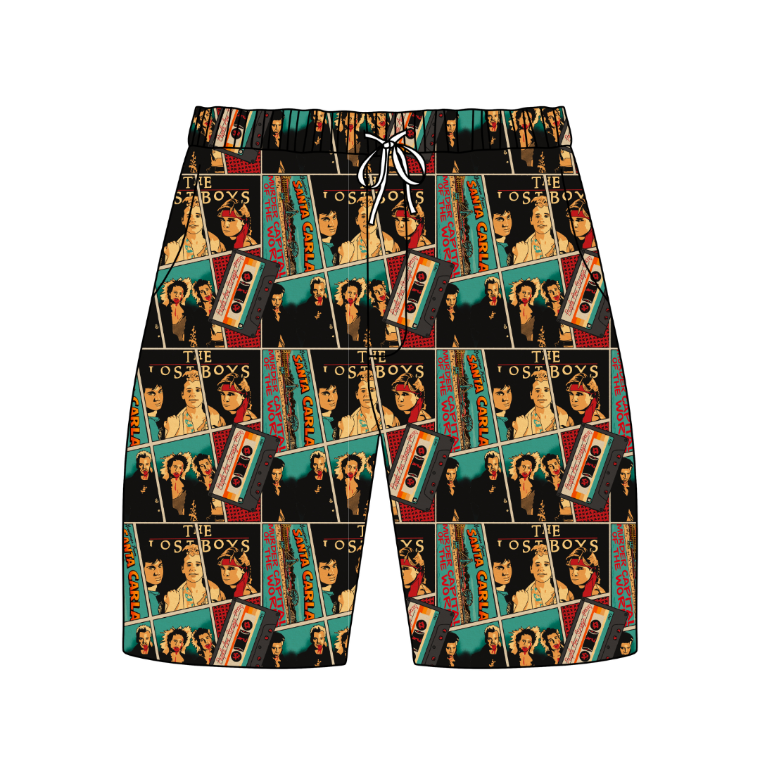 Moonlit Tricksters Chill Extended Length Adult Pajama Bamboo Shorts - Pre Order