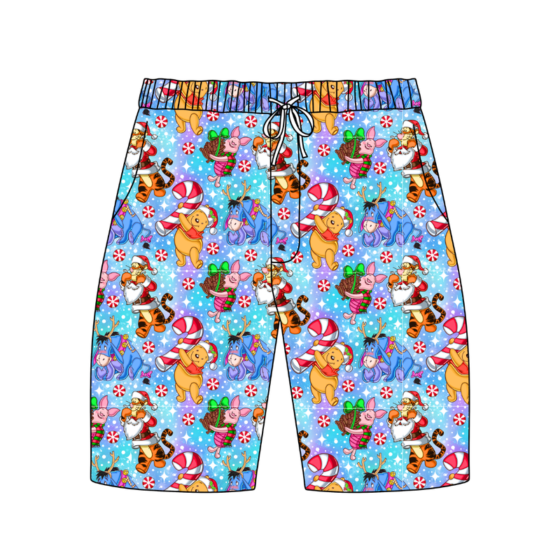 Holiday Hunny Chill Adult Extended Length Short - Bamboo - Pre Order - Christmas Special