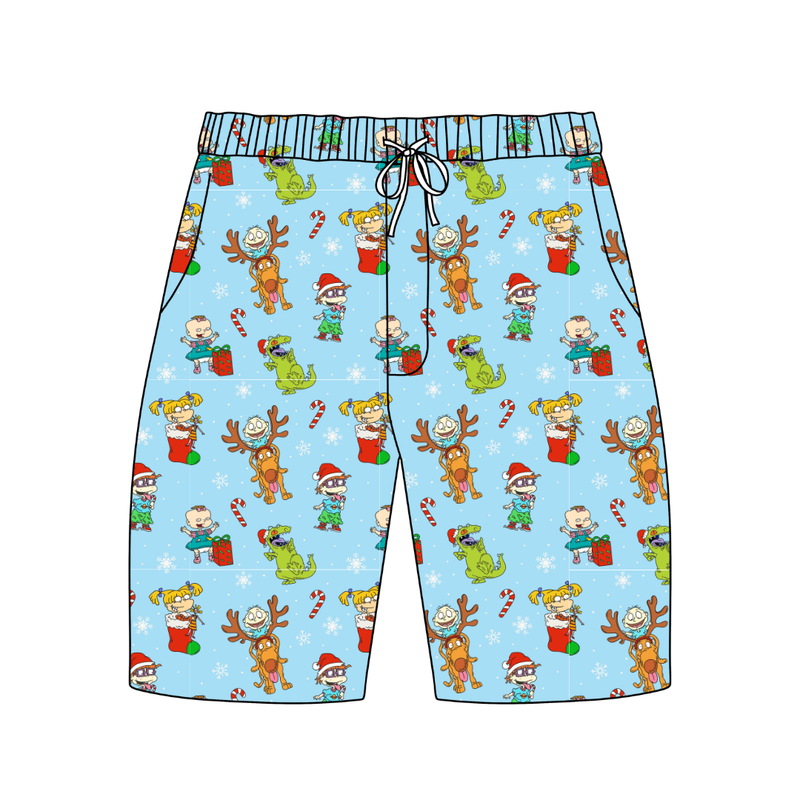 Holiday Parade Chill Adult Extended Length Short - Bamboo - Pre Order - Christmas Special