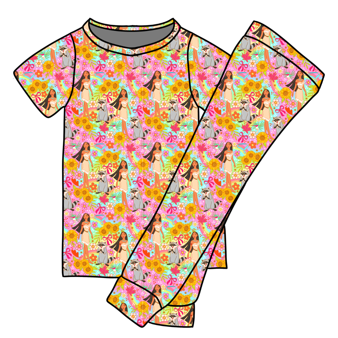 Wild & Free Cozy Bamboo Short Sleeve Pants Set - PRE ORDER