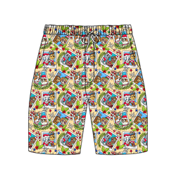 Paws & Claus Chill Adult Extended Length Short - Bamboo - Pre Order - Christmas Special
