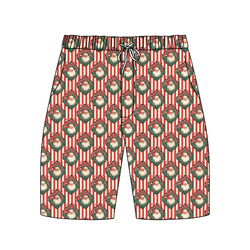 Candy Cane Lane Chill Adult Extended Length Short - Bamboo - Pre Order - Christmas Special