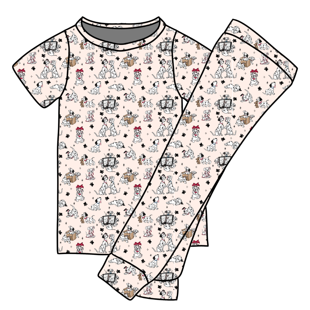 Spots & Daydreams Cozy Bamboo Short Sleeve Pants Set - PRE ORDER