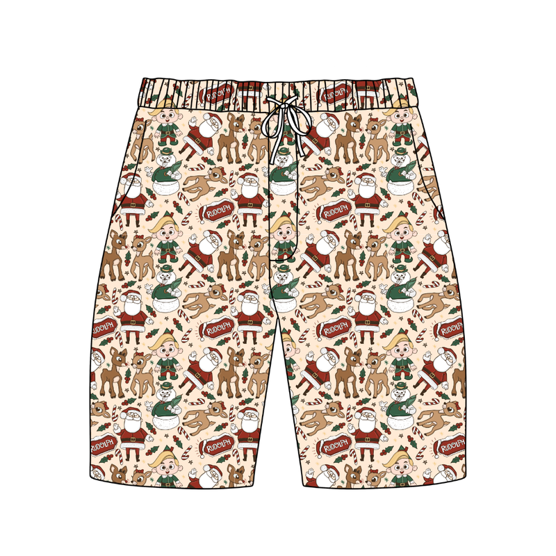 Red Nose Chill Adult Extended Length Short - Bamboo - Pre Order - Christmas Special