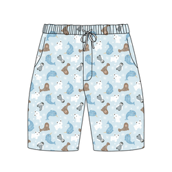 Snowy Sidekicks Chill Adult Extended Length Short - Bamboo - Pre Order - Christmas Special