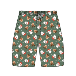 Sleigh Bell Dreams Chill Adult Extended Length Short - Bamboo - Pre Order - Christmas Special