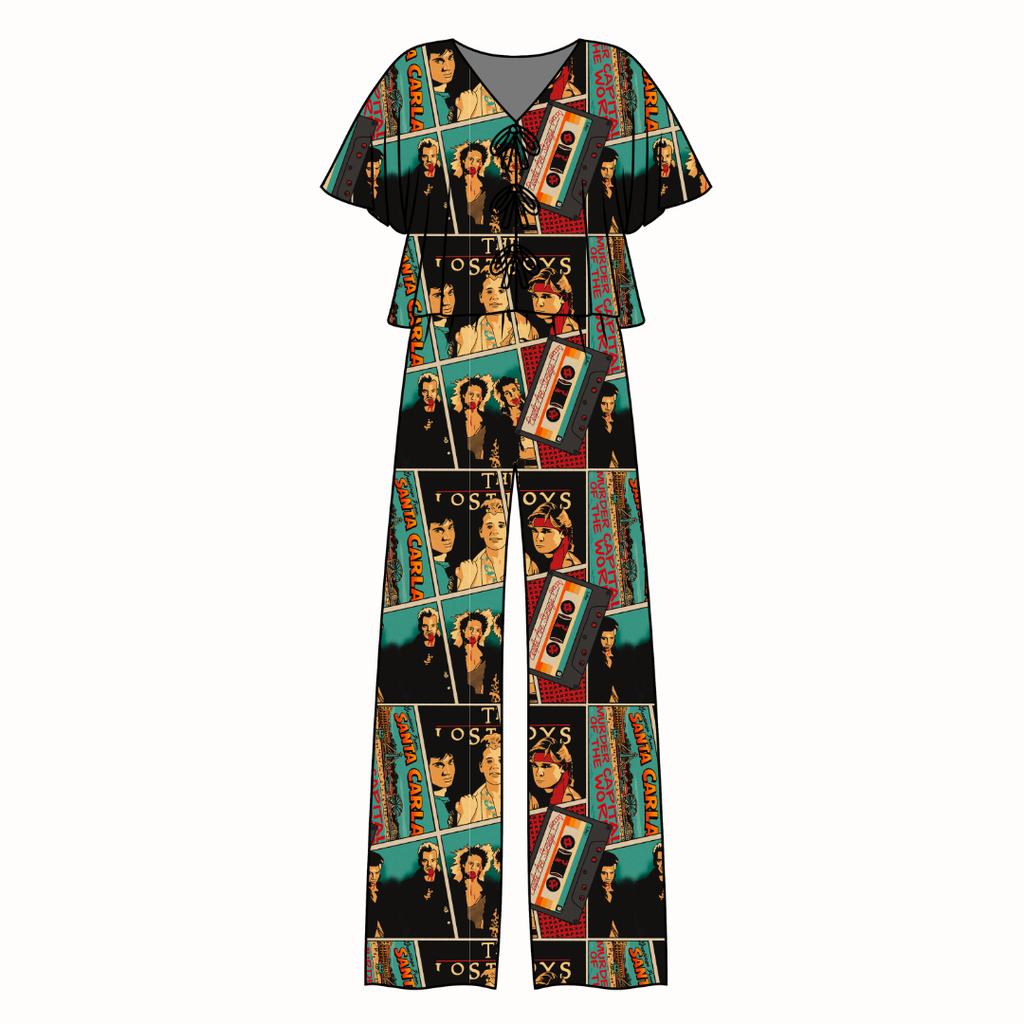 Moonlit Tricksters - Lollipop Women's Front Tie Set Bamboo - Pre Order