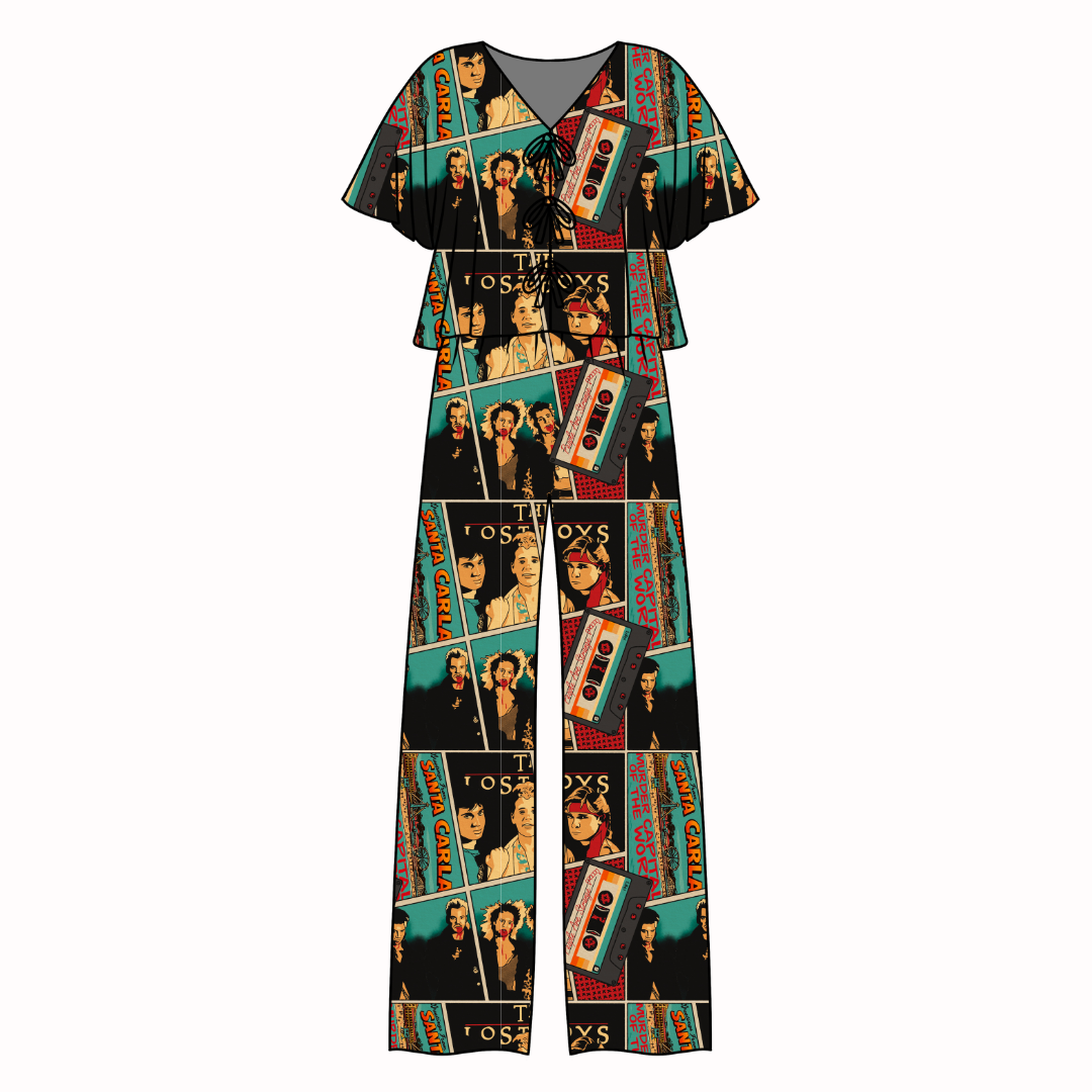 Moonlit Tricksters - Lollipop Women's Front Tie Set Bamboo - Pre Order