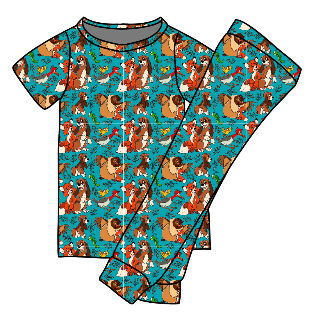 Friends Forever Cozy Bamboo Short Sleeve Pants Set - PRE ORDER
