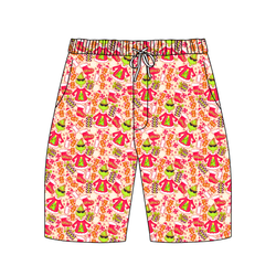 Baking Spirits Bright Chill Adult Extended Length Short - Bamboo - Pre Order - Christmas Special