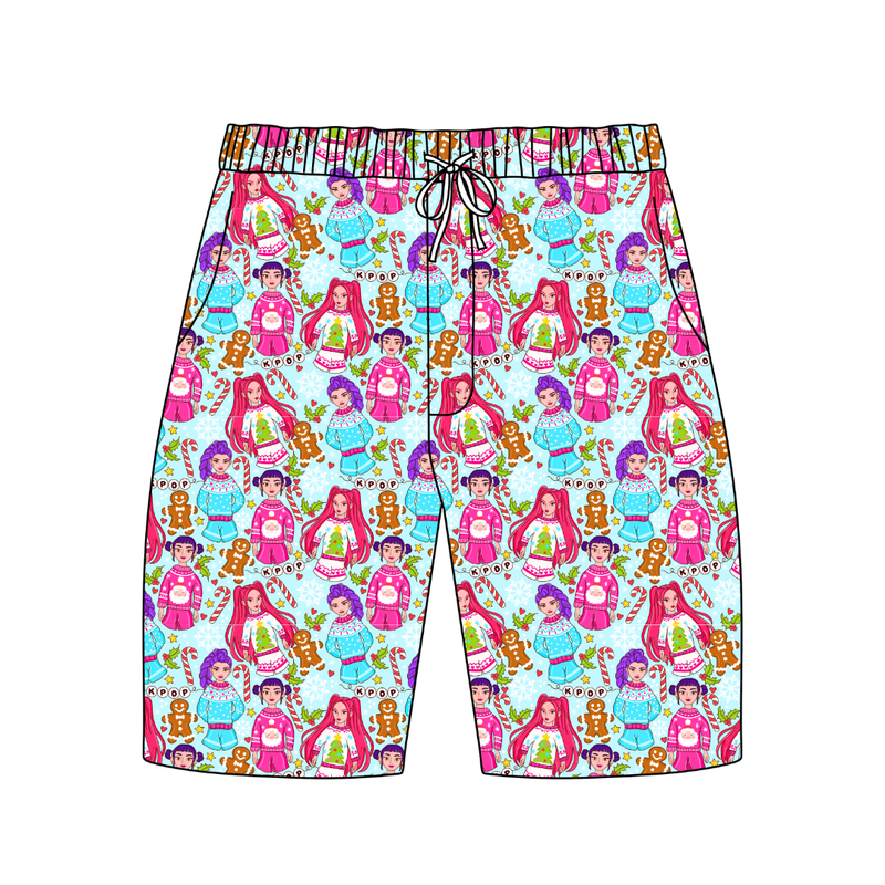 Holiday Pop Chill Adult Extended Length Short - Bamboo - Pre Order - Christmas Special