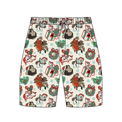 Christmas Sidekicks Chill Adult Extended Length Short - Bamboo - Pre Order - Christmas Special