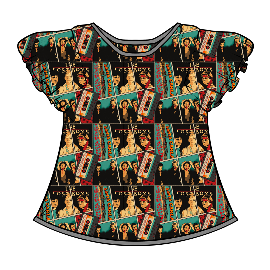 Moonlit Tricksters Moon Short Sleeve Flutter Bamboo Shirt - PRE ORDER