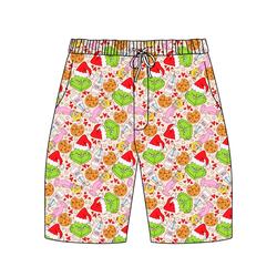 Heart of Whoo Ville Chill Adult Extended Length Short - Bamboo - Pre Order - Christmas Special