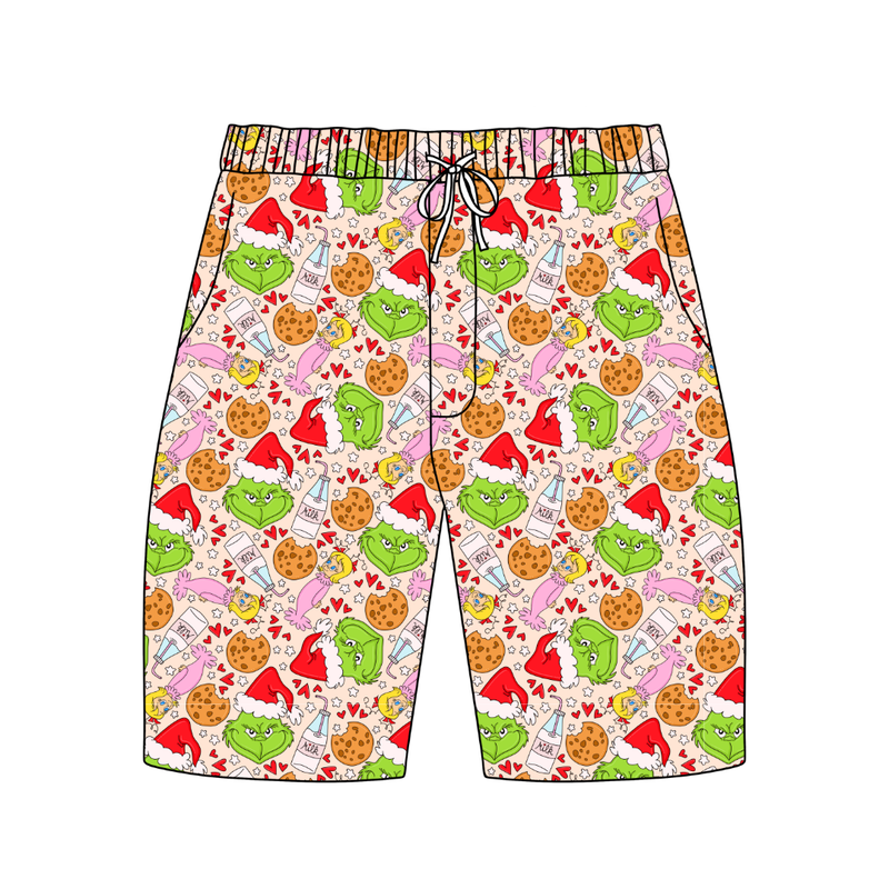 Heart of Whoo Ville Chill Adult Extended Length Short - Bamboo - Pre Order - Christmas Special