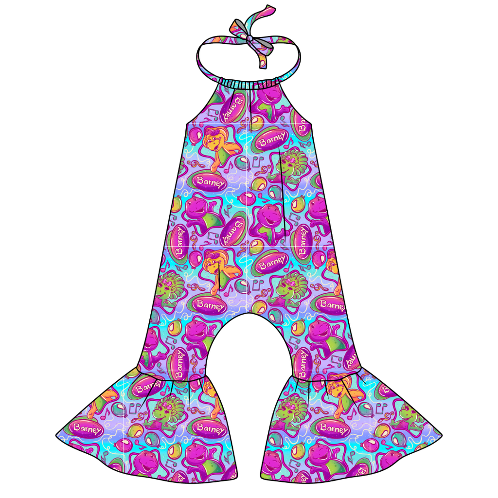 Imagination Stardust Bellbottom Halter Romper Knit - PRE ORDER