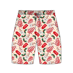 Tree Cakes Chill Adult Extended Length Short - Bamboo - Pre Order - Christmas Special