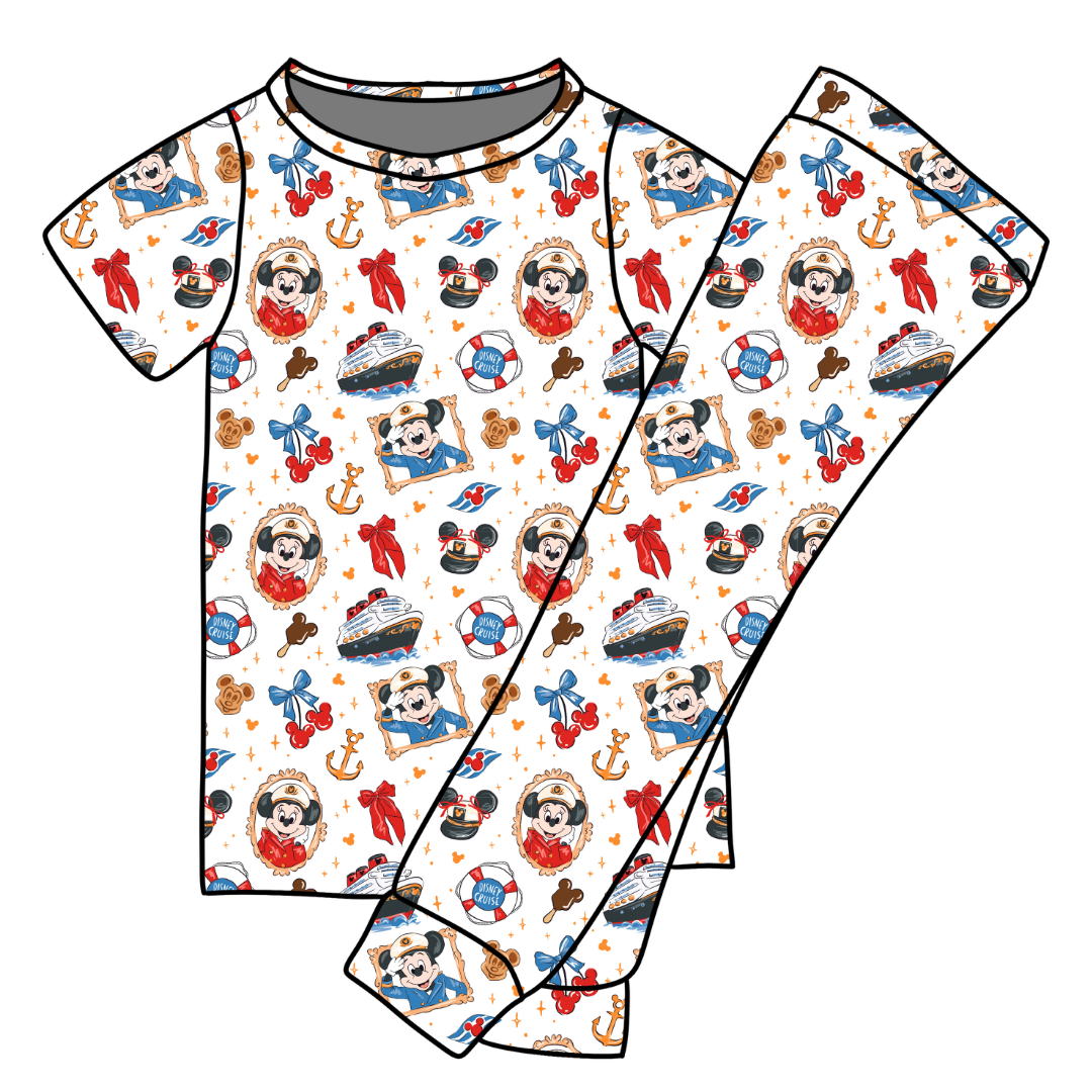 Crusin' Cozy Bamboo Short Sleeve Pants Set - PRE ORDER