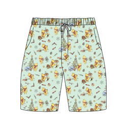 Woodland Christmas Wishes Chill Adult Extended Length Short - Bamboo - Pre Order - Christmas Special