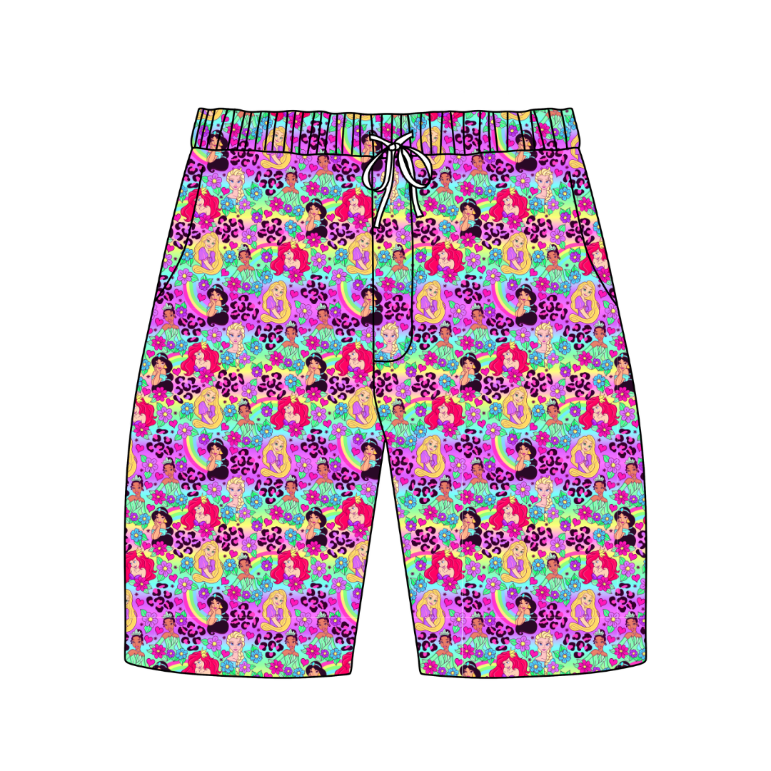 Dream Girl Era Chill Extended Length Adult Pajama Bamboo Shorts - Pre Order