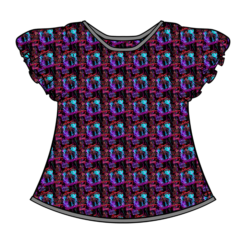 Restless Nights Moon Short Sleeve Flutter Bamboo Shirt - PRE ORDER