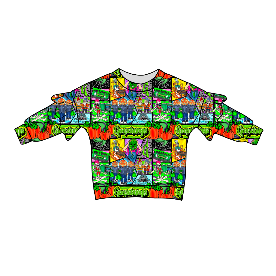 Bedtime Spooks Lillie Ruffle Sweater Knit - PRE ORDER