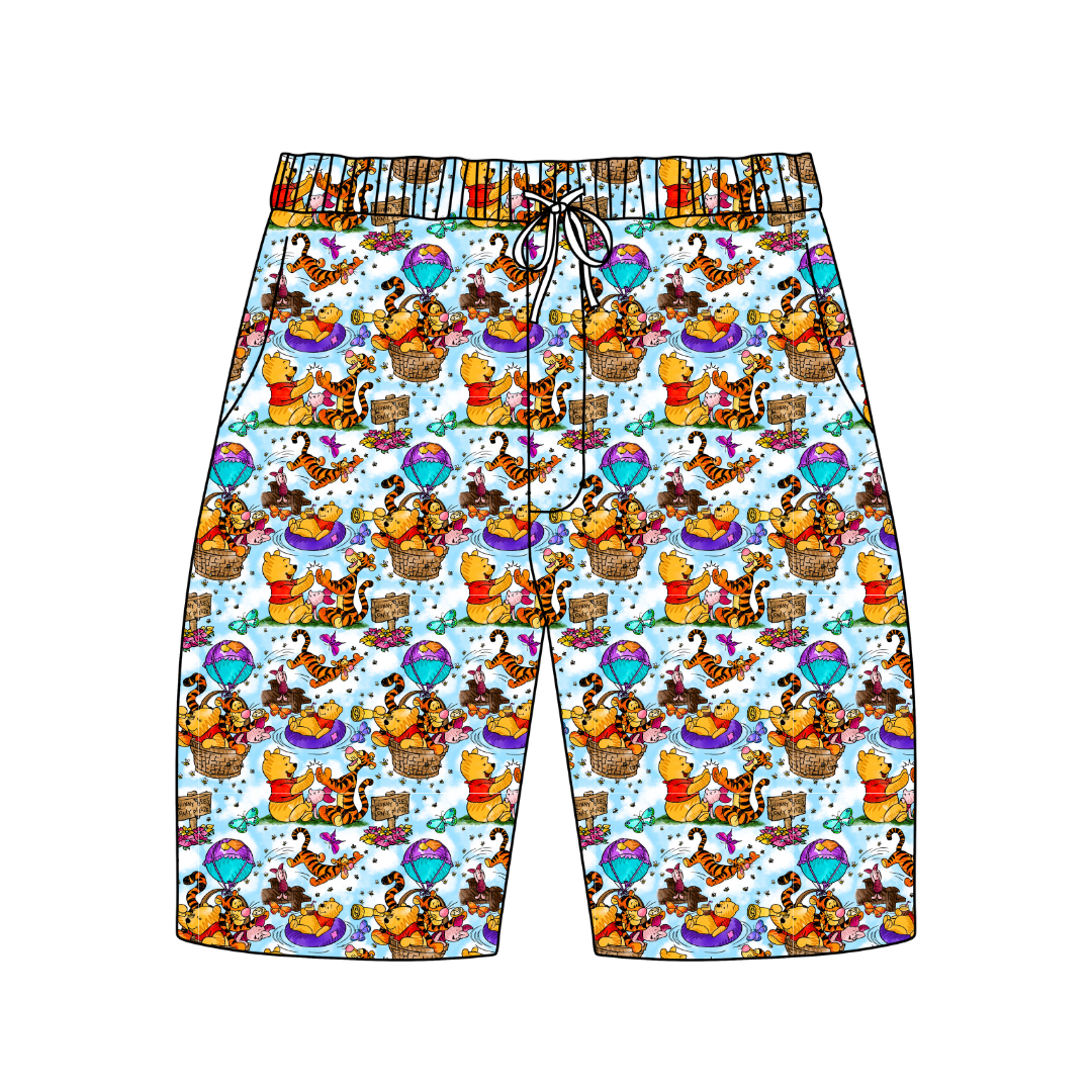 Sweet as Honey Chill Extended Length Adult Pajama Bamboo Shorts - Pre Order