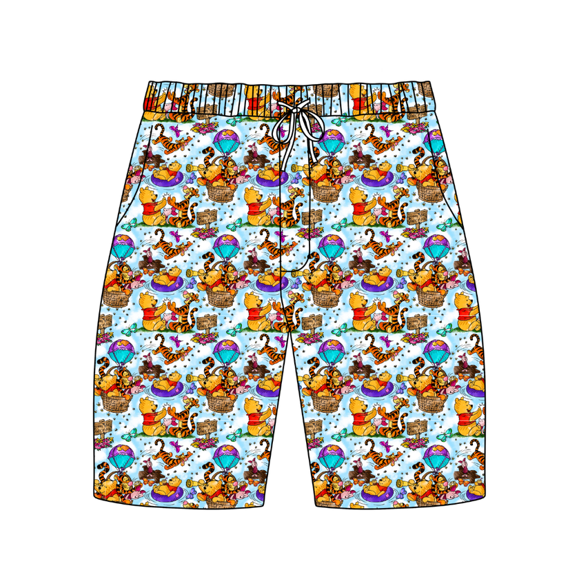 Sweet as Honey Chill Extended Length Adult Pajama Bamboo Shorts - Pre Order